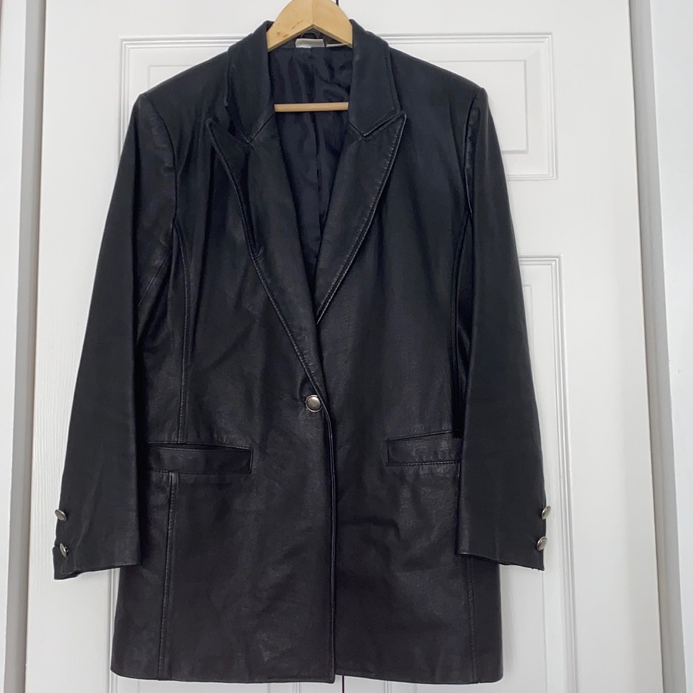 Black leather jacket 12